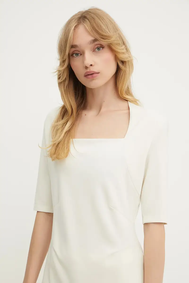 Boss T-shirt Donna Beige 3123237 miniatura 4