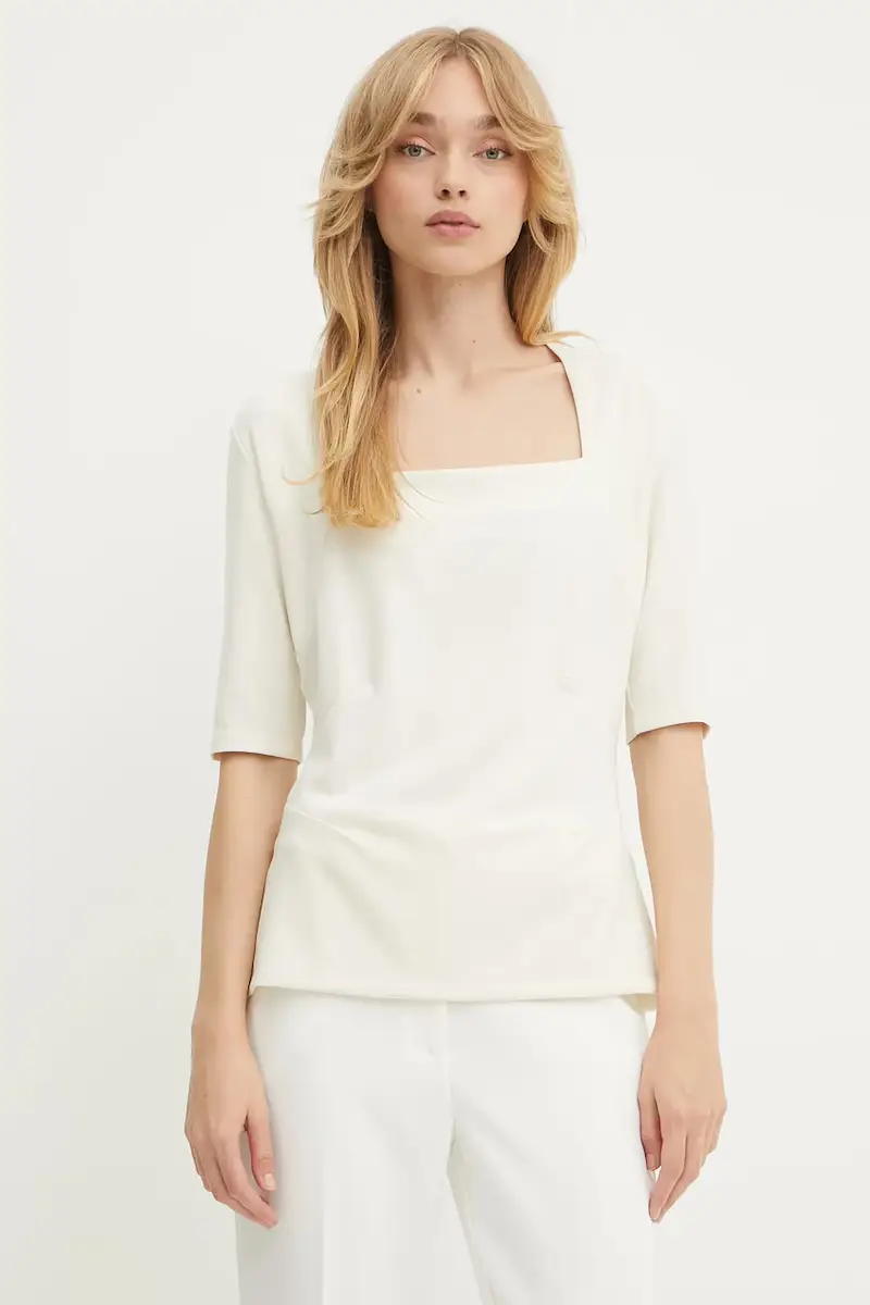 Boss T-shirt Donna Beige 3123237