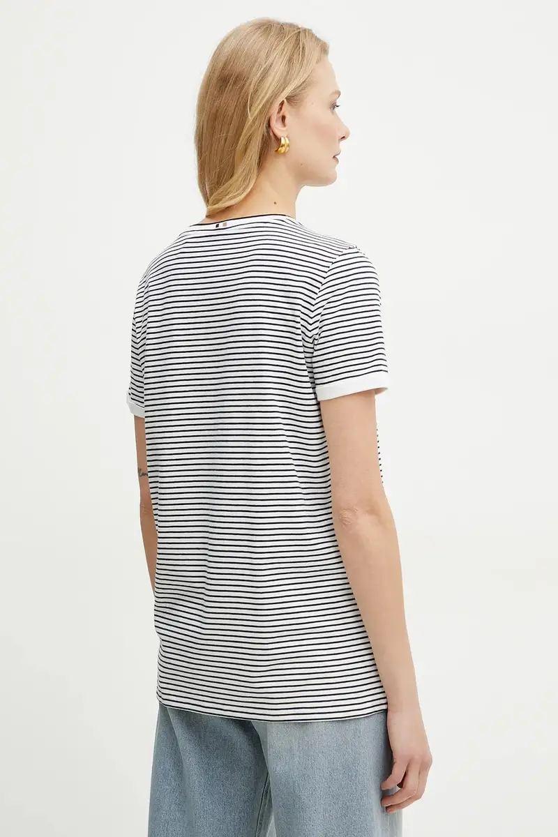 Boss T-shirt Donna Bianco 3301614 miniatura 3