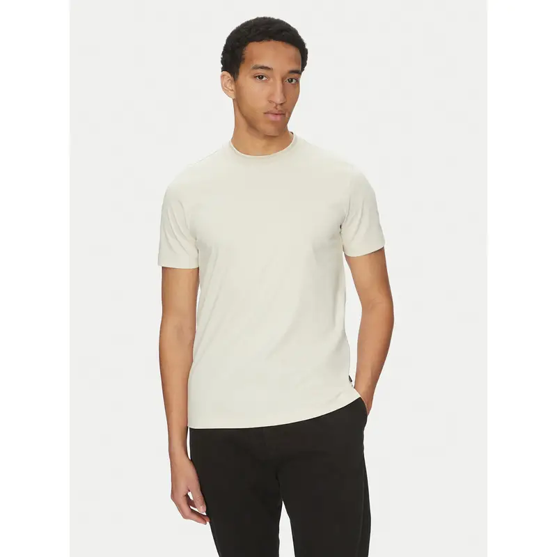 T-shirt H-Tessler 199 50531793 Écru Slim Fit Écru