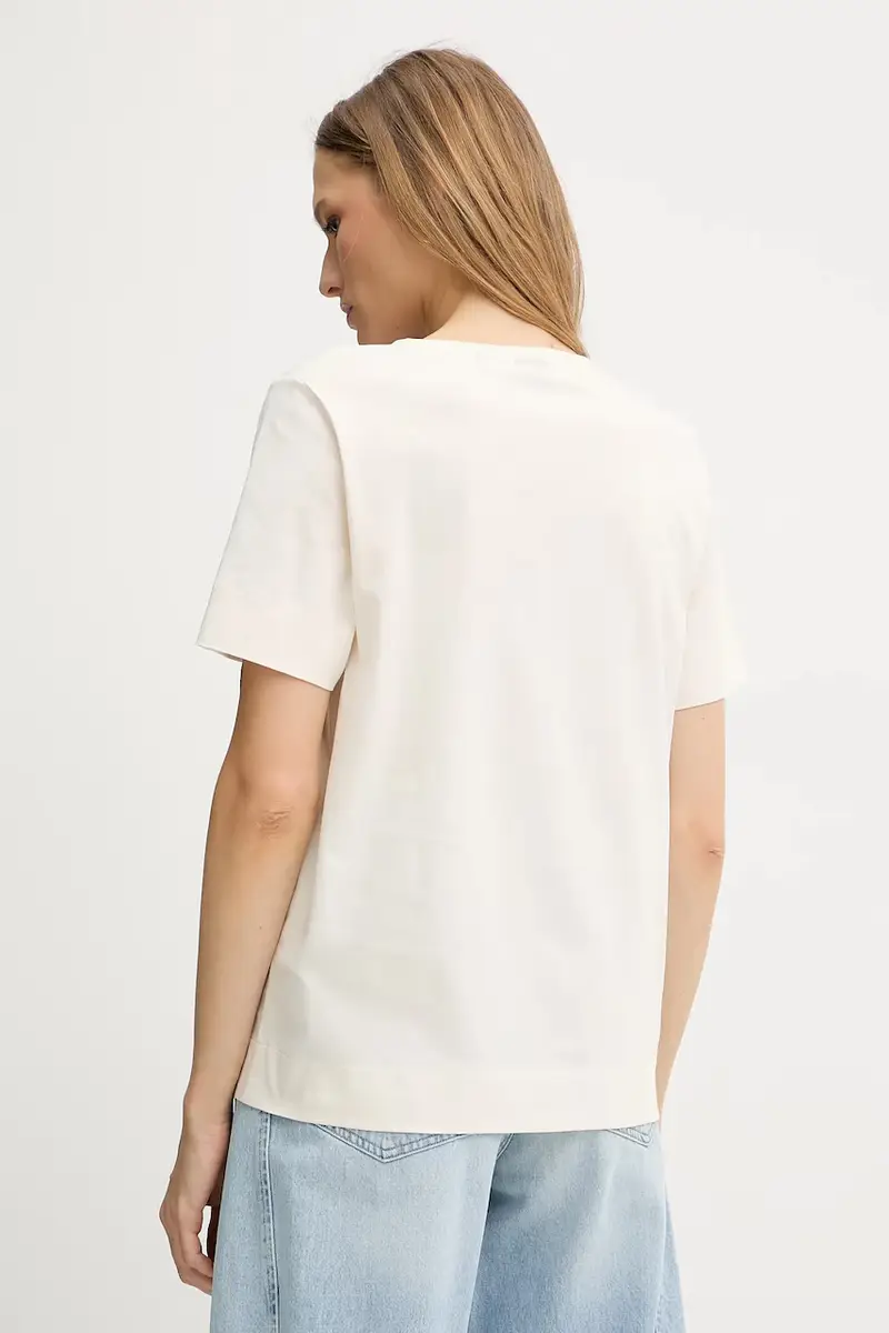 Boss T-shirt Donna Beige 3123099 miniatura 3