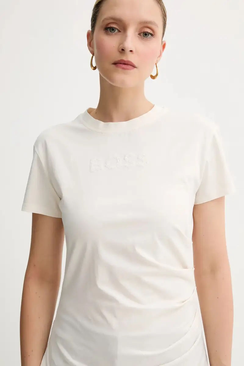 Boss T-shirt Donna Beige 3573835 miniatura 4