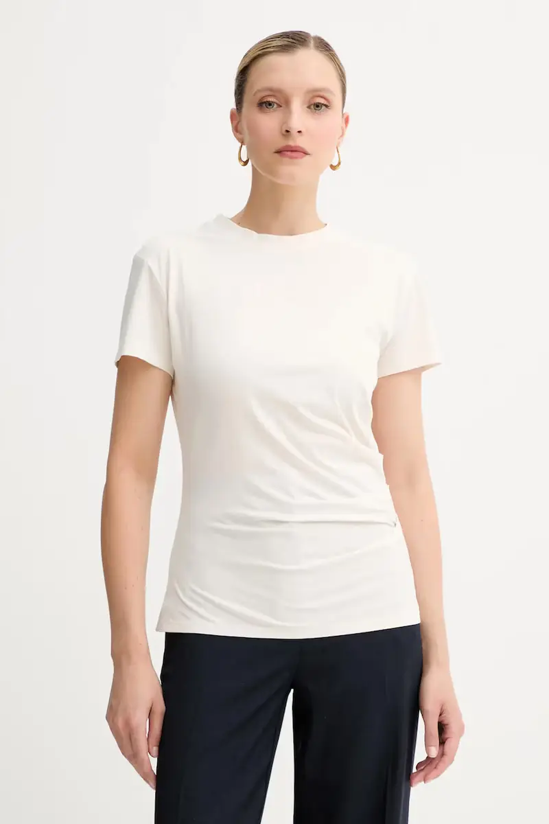 Boss T-shirt Donna Beige 3573835