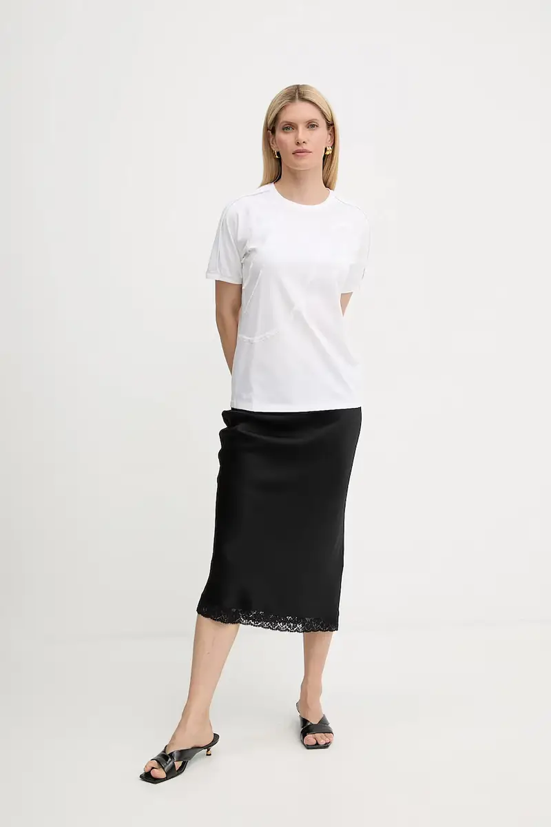 Boss T-shirt Donna Bianco 3124775 miniatura 4