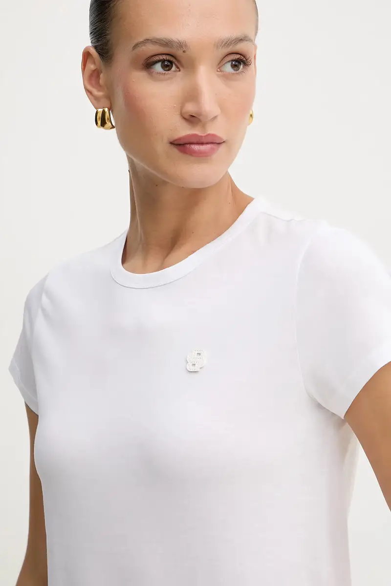 Boss T-shirt Donna Bianco 3124763 miniatura 4