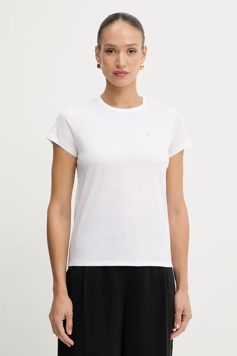 Boss T-shirt Donna Bianco 3124763