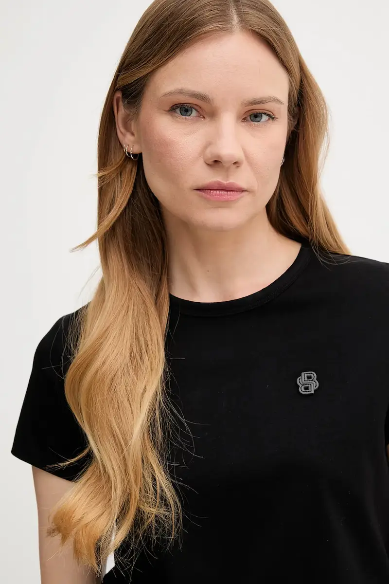 Boss T-shirt Donna Nero 2985342 miniatura 3