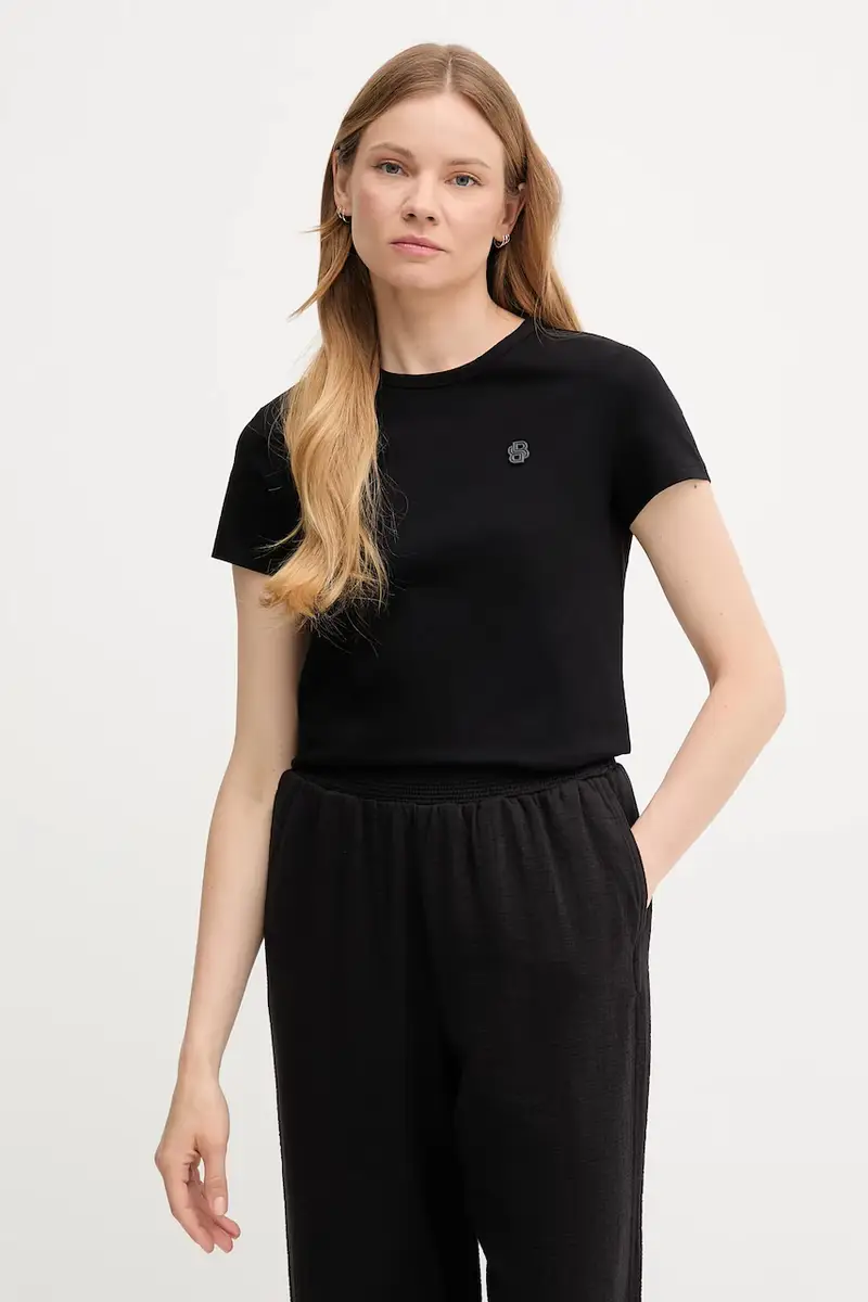 Boss T-shirt Donna Nero 2985342