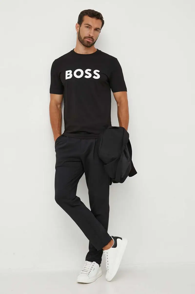 Boss T-shirt Nero 2889580 miniatura 2