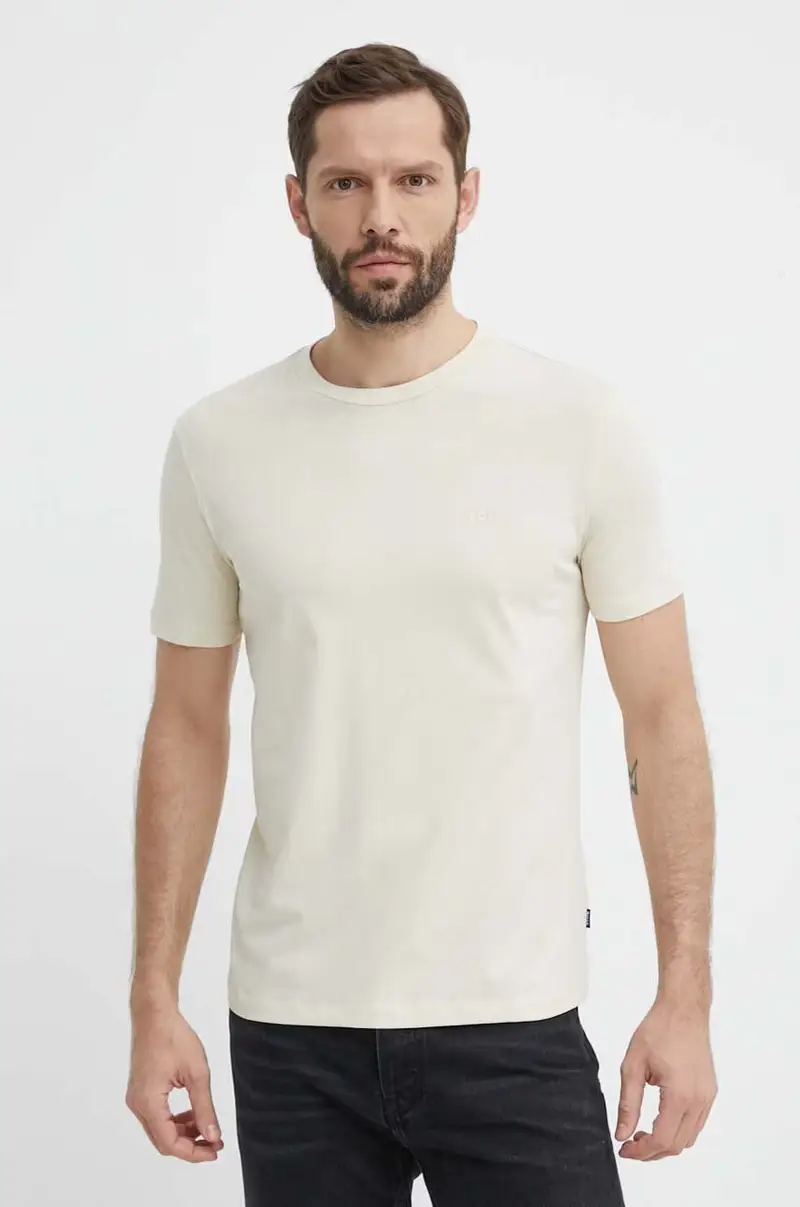 Boss T-shirt Uomo Beige 3120726 miniatura 2