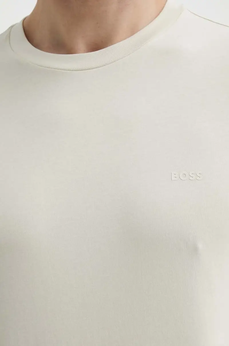 Boss T-shirt Uomo Beige 3120726 miniatura 4