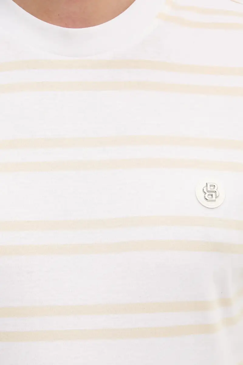 Boss T-shirt Uomo Beige 3300617 miniatura 5