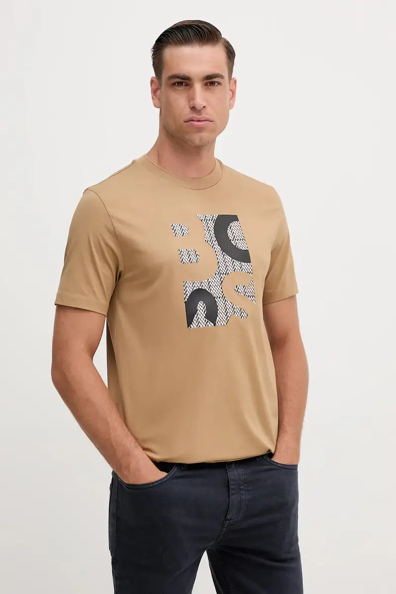 Boss T-shirt Uomo Beige 3242600