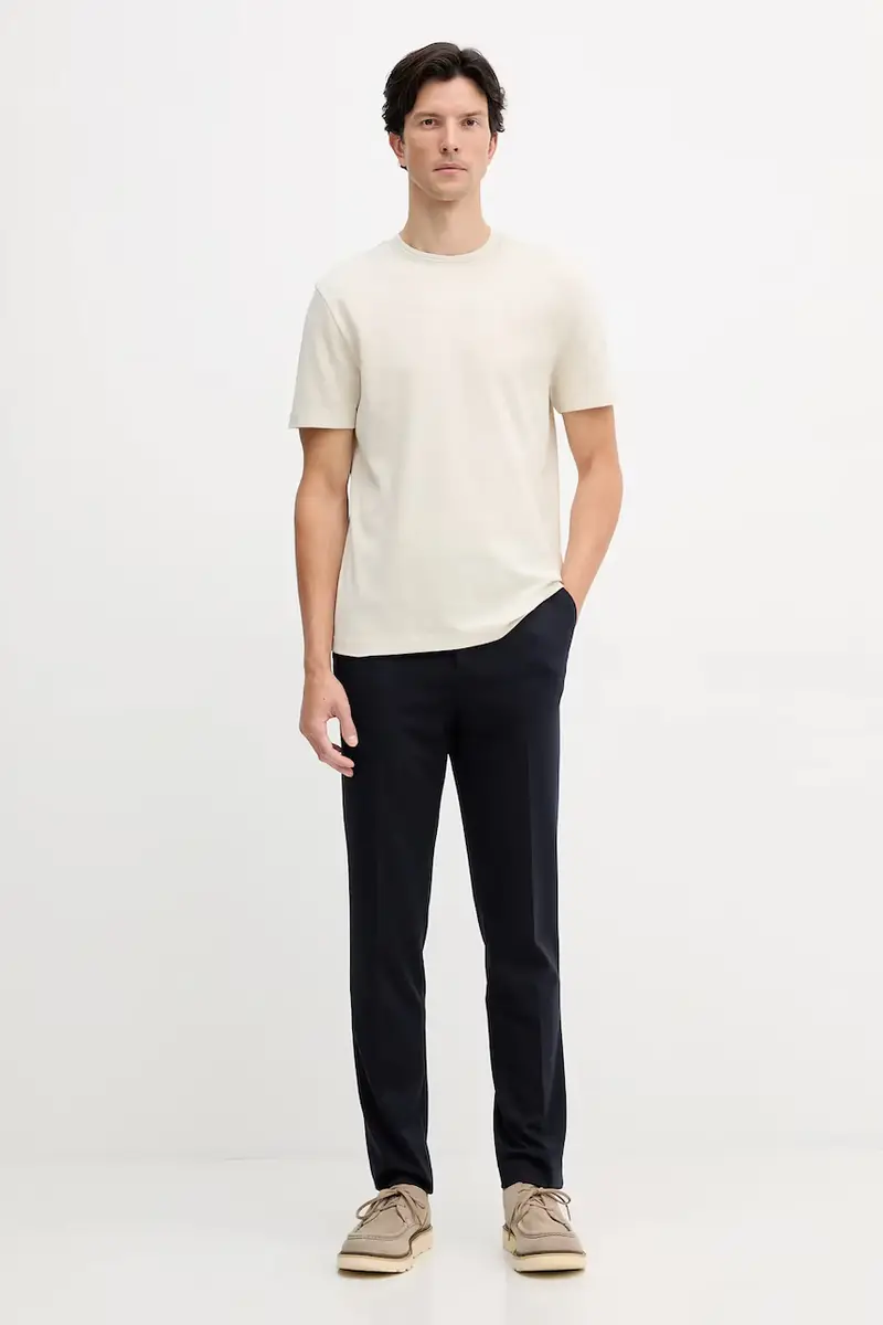 Boss T-shirt Uomo Beige 3573857 miniatura 2