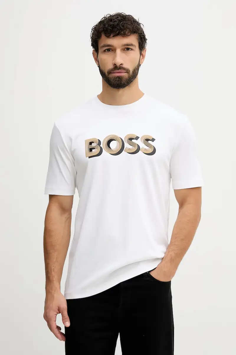 Boss T-shirt Uomo Bianco 3766350