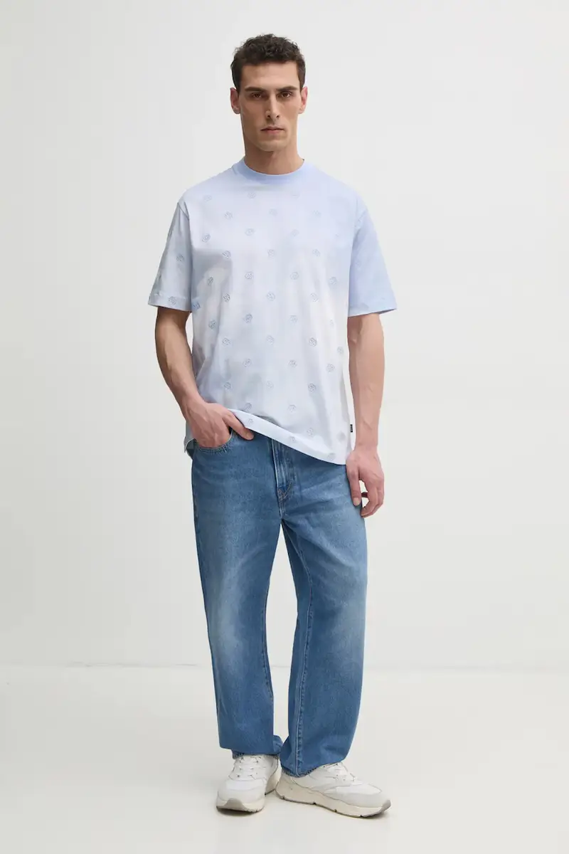 Boss T-shirt Uomo Blu 3312403 miniatura 2