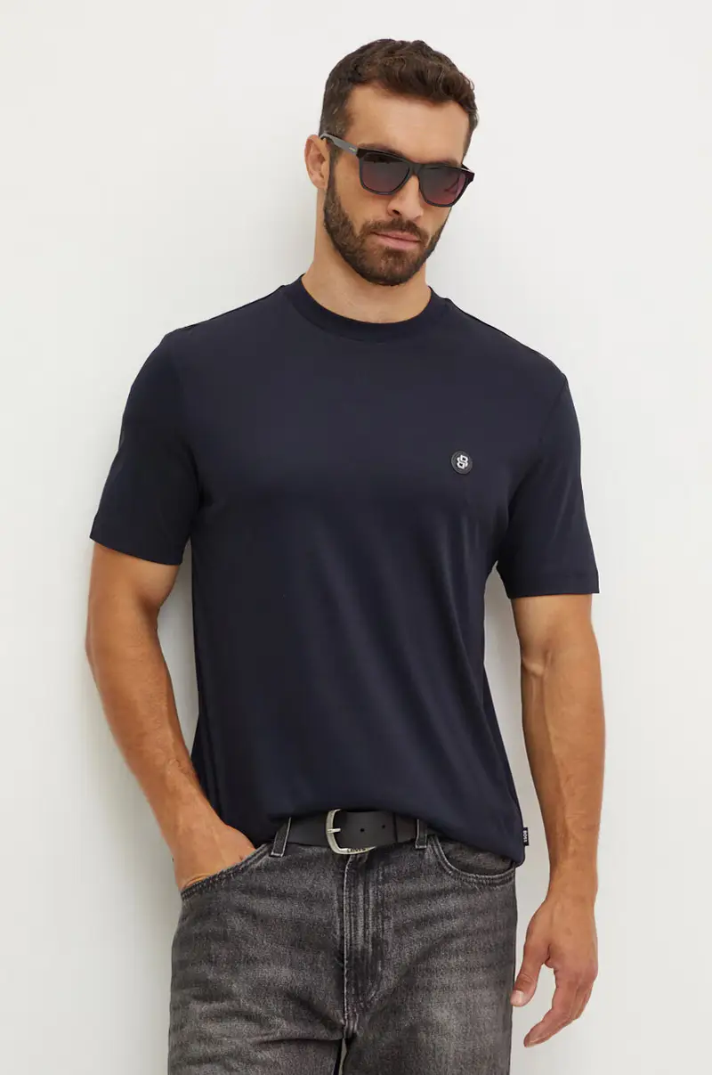 Boss T-shirt Uomo Blu 3245853