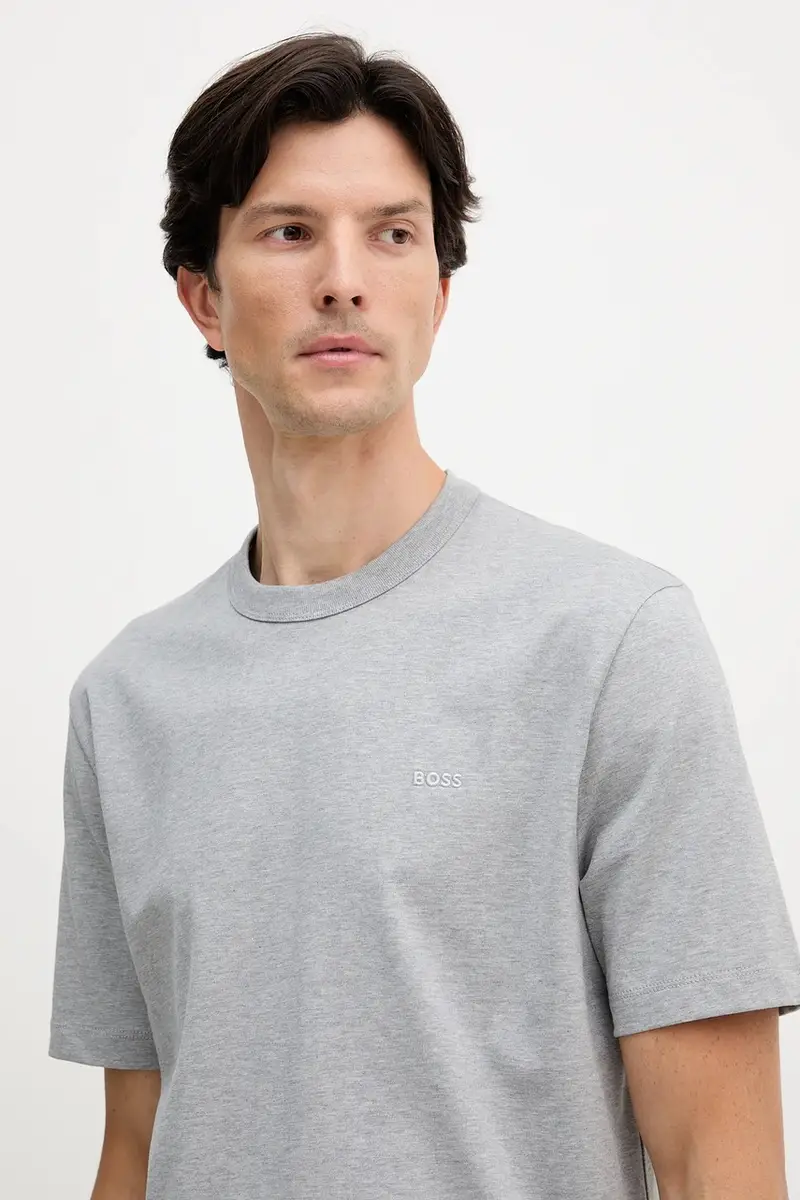 Boss T-shirt Uomo Grigio 3611244 miniatura 4