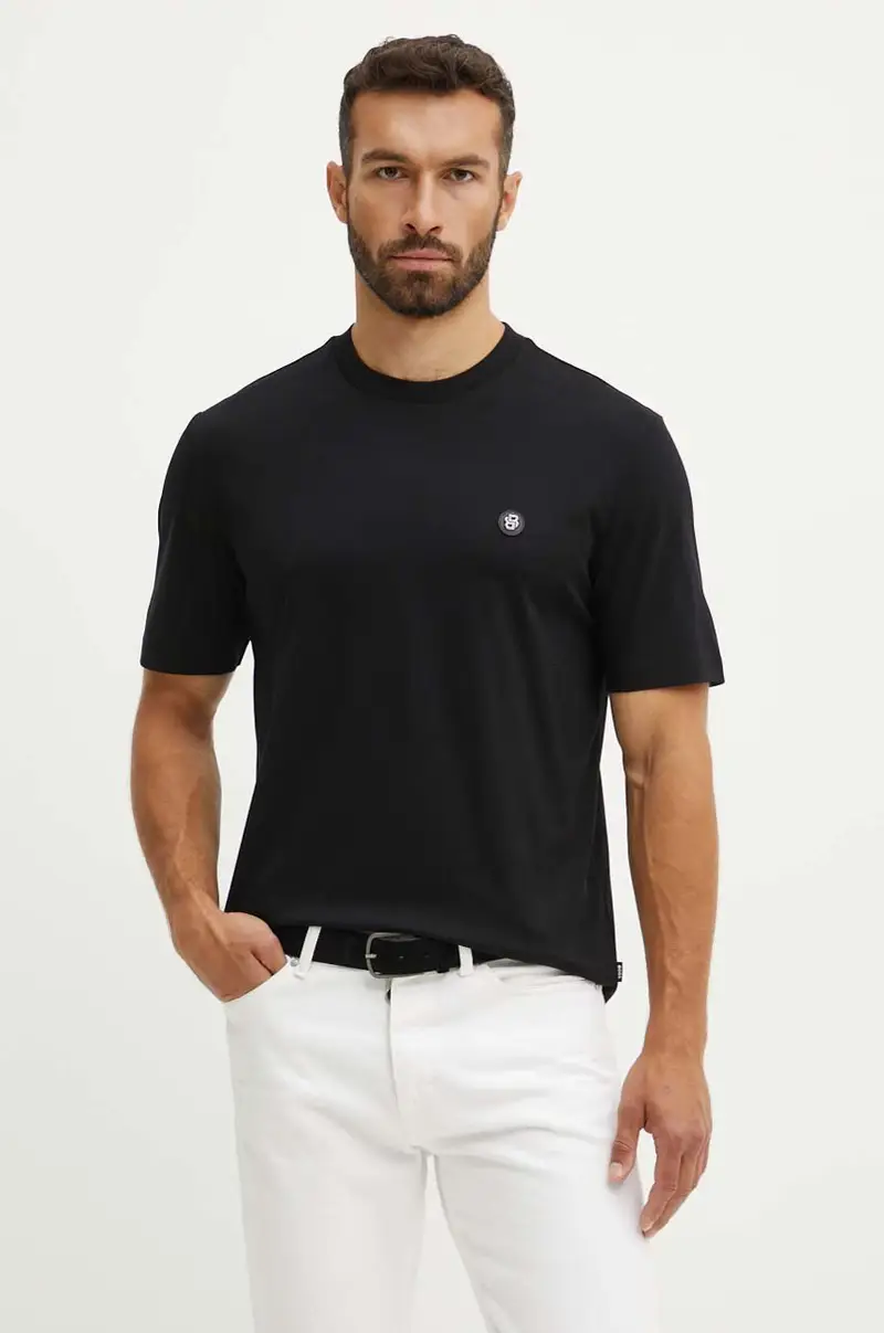 Boss T-shirt Uomo Nero 3625655