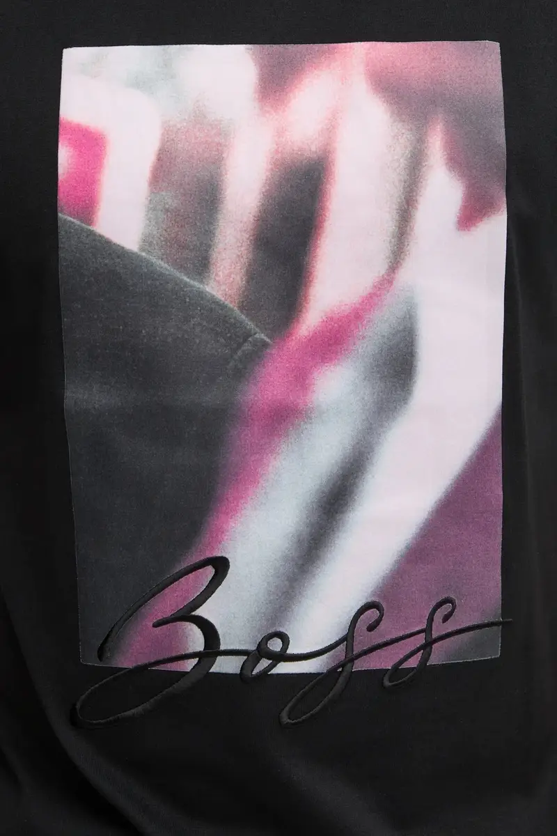 Boss T-shirt Uomo Nero 3327262 miniatura 5