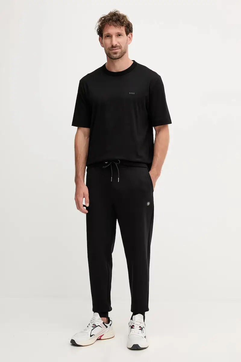 Boss T-shirt Uomo Nero 3646668 miniatura 2