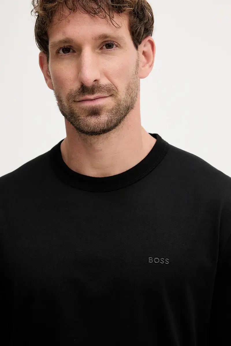 Boss T-shirt Uomo Nero 3646668 miniatura 4