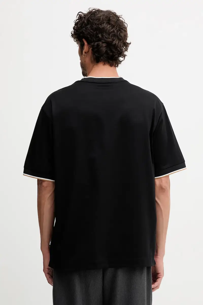 Boss T-shirt Uomo Nero 3646017 miniatura 3