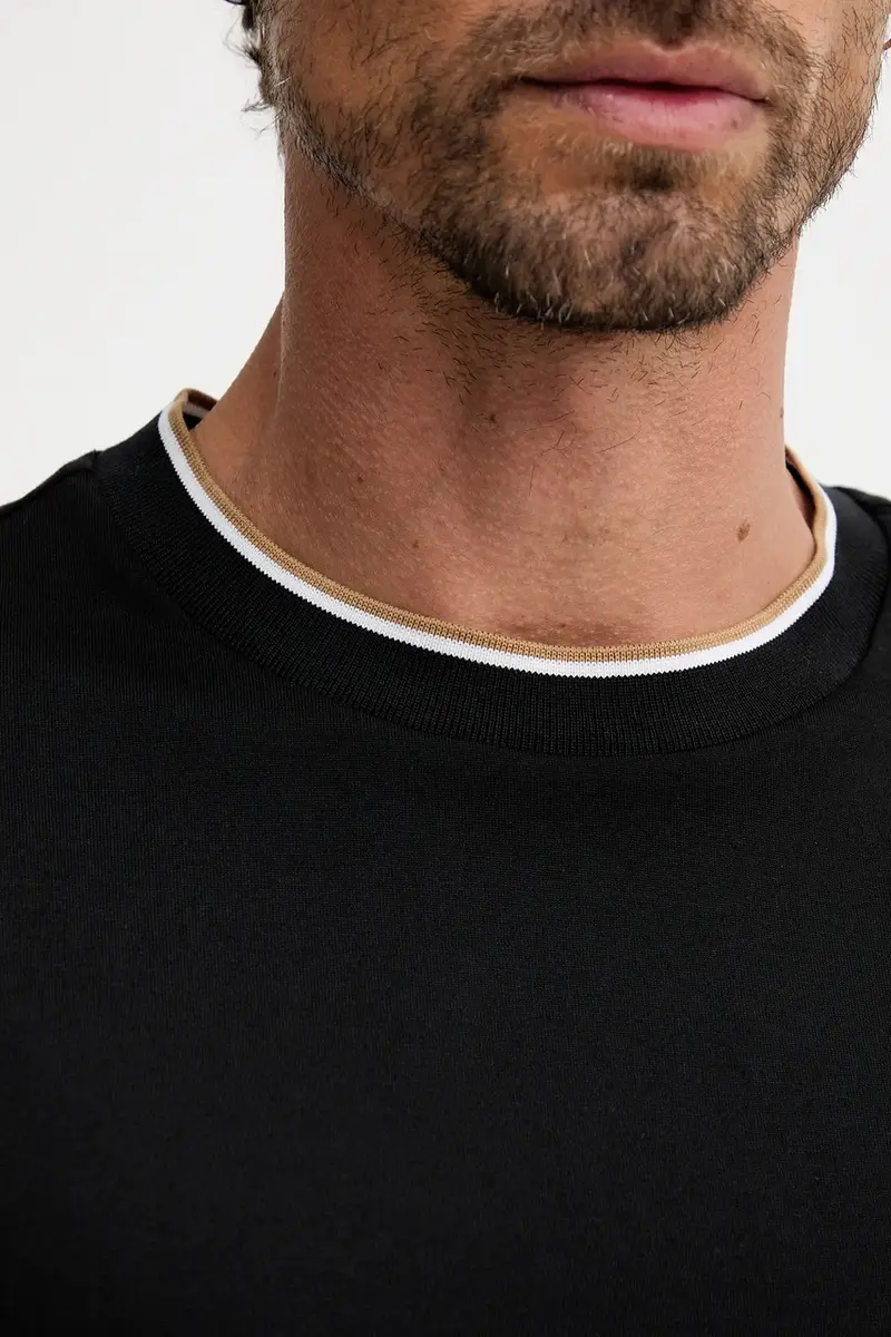 Boss T-shirt Uomo Nero 3646017 miniatura 5