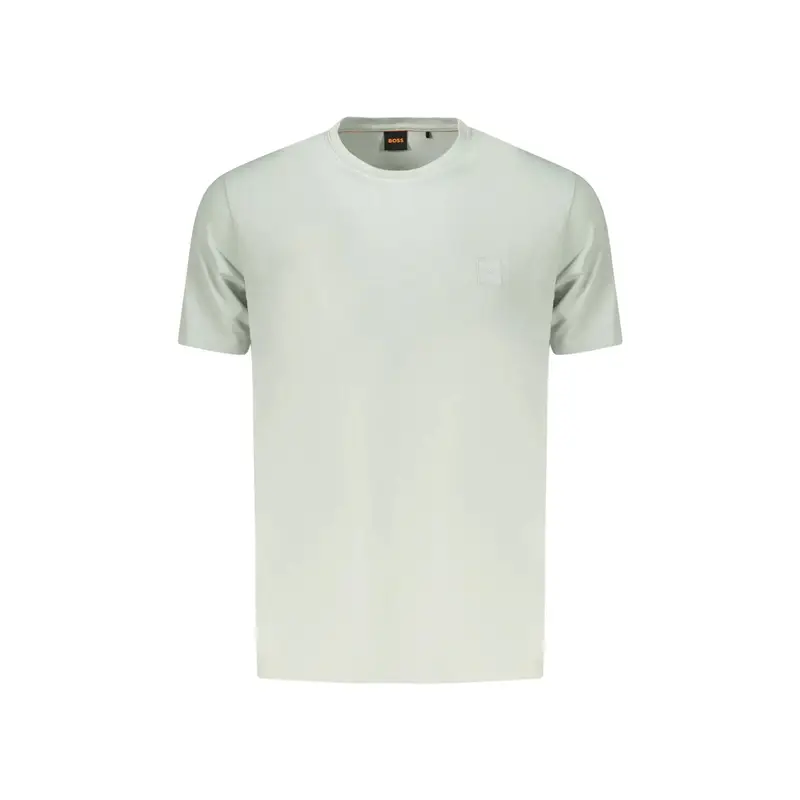 T-Shirt Maniche Corte Uomo Verde Ricamo