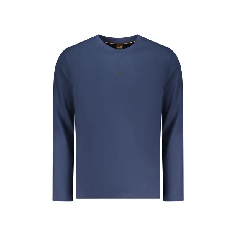 T-Shirt Maniche Lunghe Uomo Blu Logo