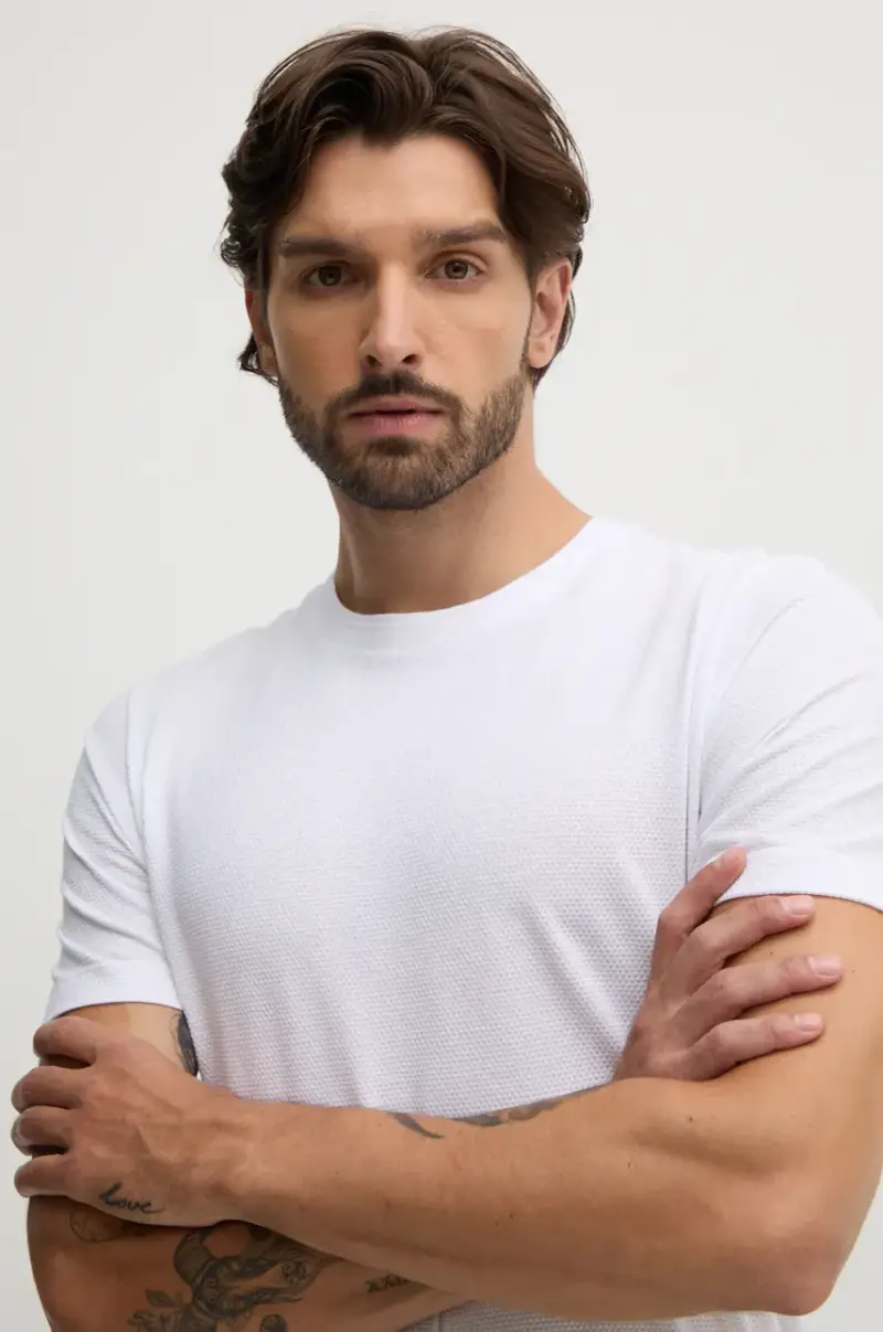 Boss T-shirt Bianco 4168546 miniatura 4