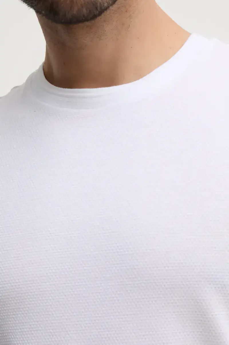 Boss T-shirt Bianco 4168546 miniatura 5