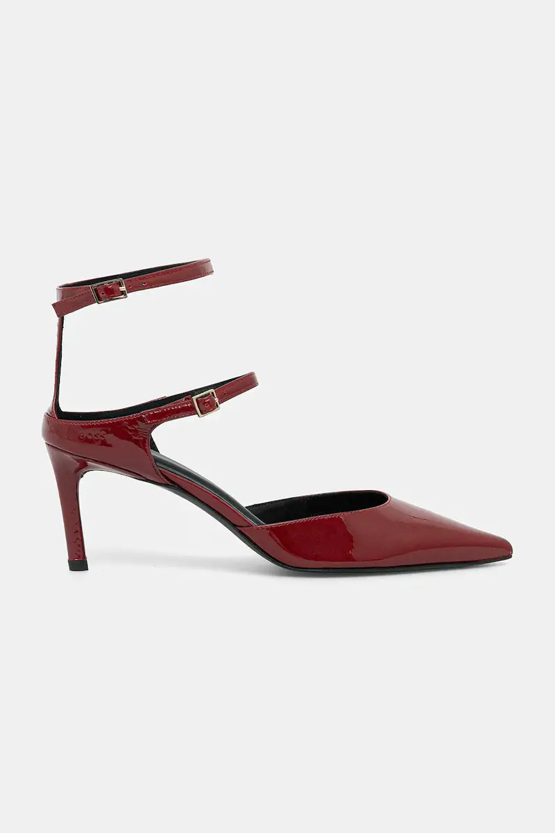 tacchi in pelle Gracey colore granata 50552770 miniatura 2