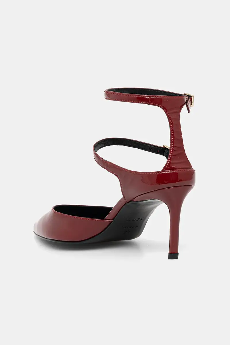 tacchi in pelle Gracey colore granata 50552770 miniatura 3