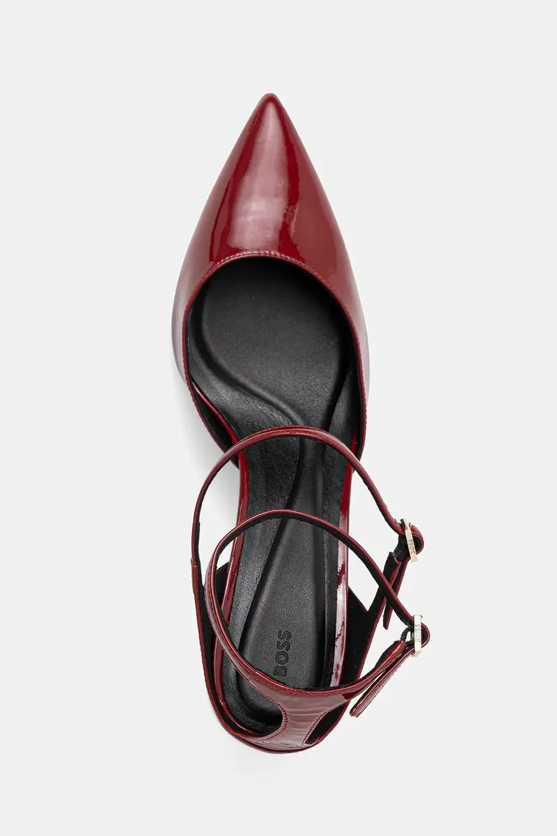 tacchi in pelle Gracey colore granata 50552770 miniatura 4