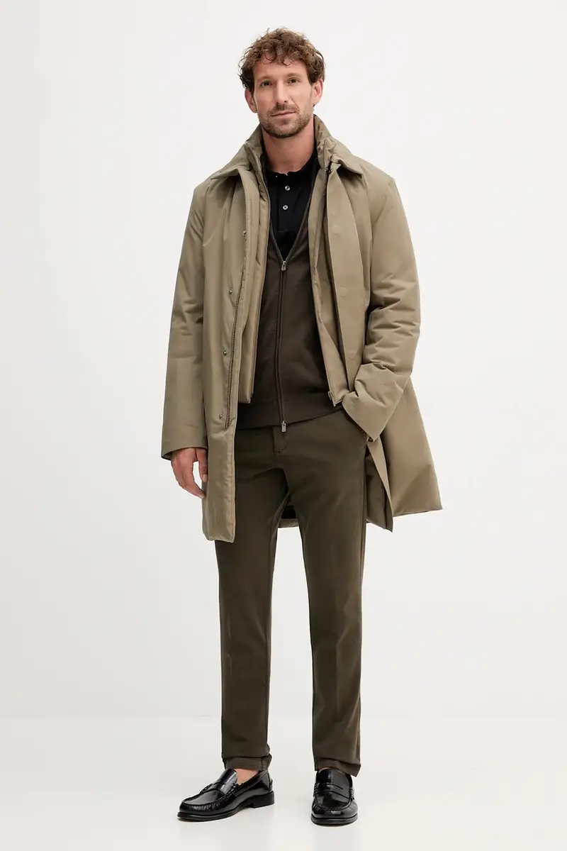 top a maniche lunghe in cotone colore blu navy 50523917 Nero miniatura 2