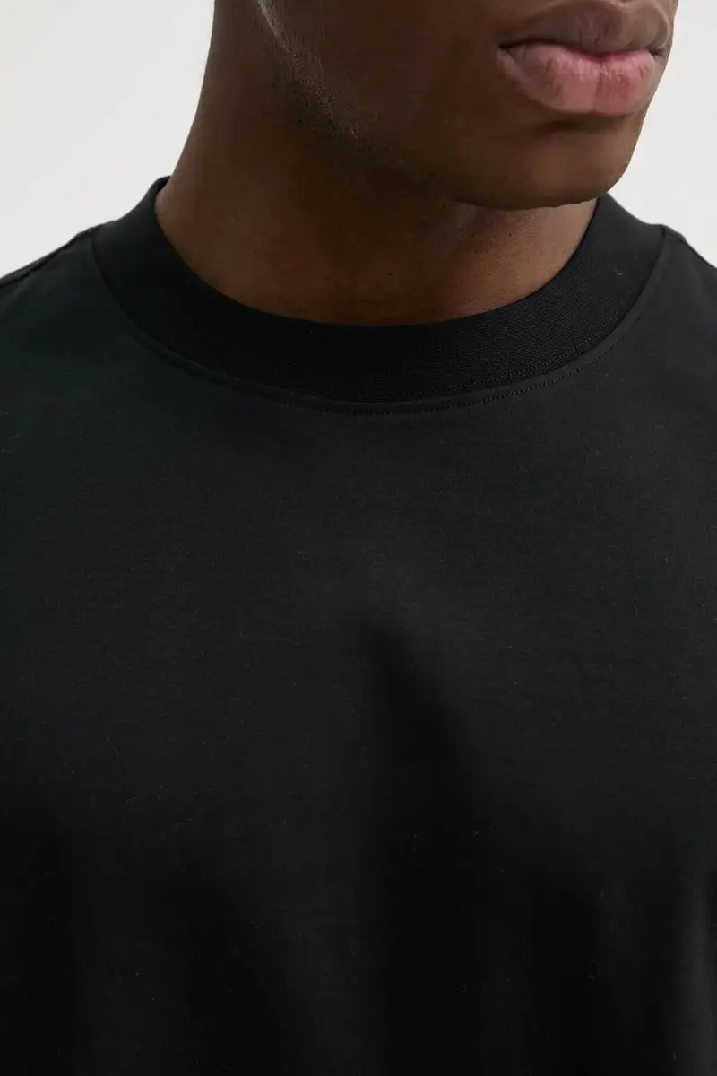 top a maniche lunghe in cotone colore nero 50531331 miniatura 5