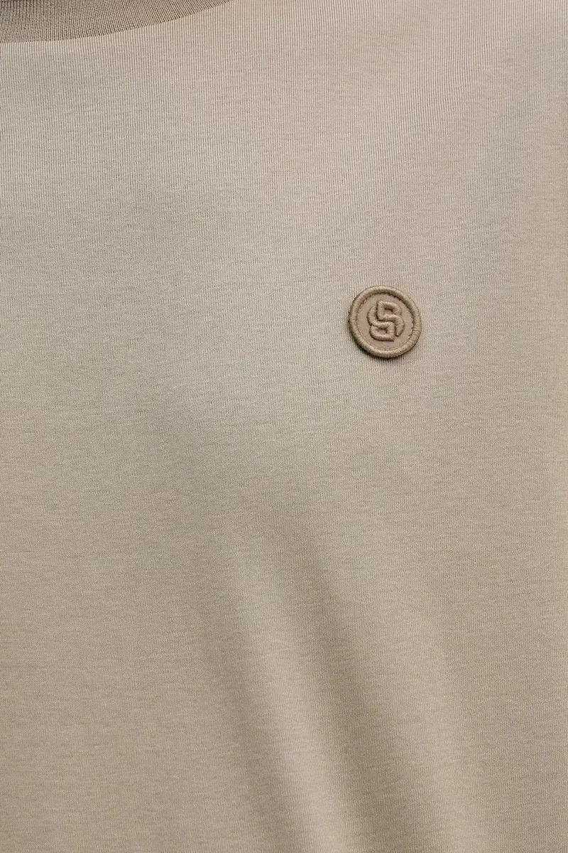 top a maniche lunghe in cotone colore verde 50557846 miniatura 5