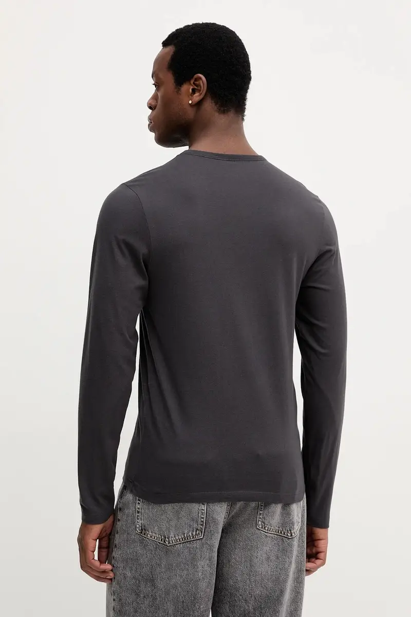 top a maniche lunghe in cotone pacco da 3 colore grigio 50492321 miniatura 5