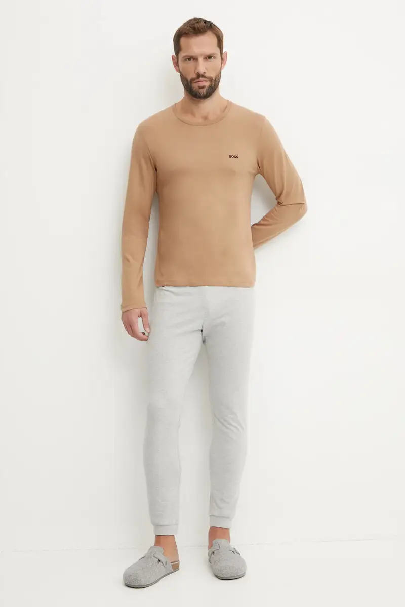 top a maniche lunghe in cotone pacco da 3 colore nero 50492321 miniatura 4