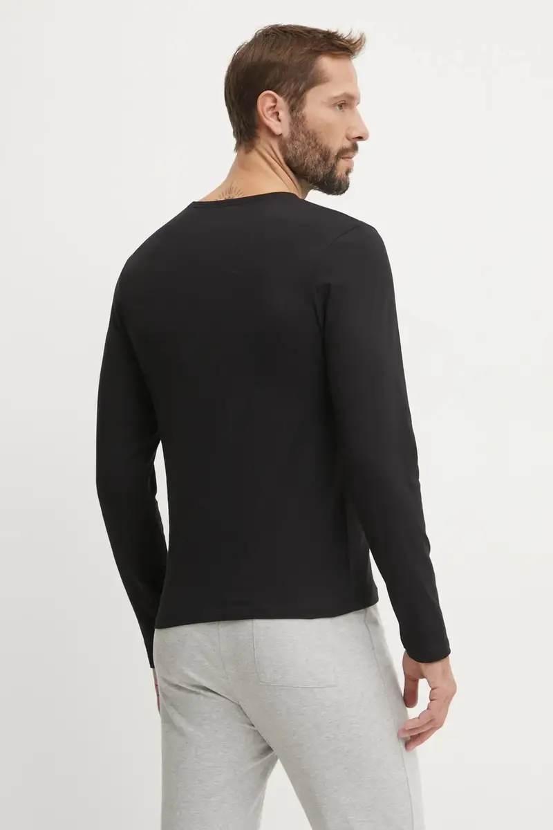 top a maniche lunghe in cotone pacco da 3 colore nero 50492321 miniatura 5