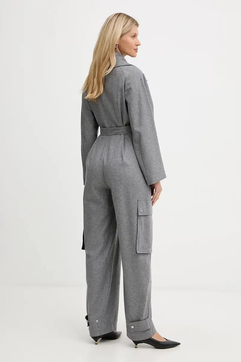 tuta con lana colore grigio 50548121 miniatura 3