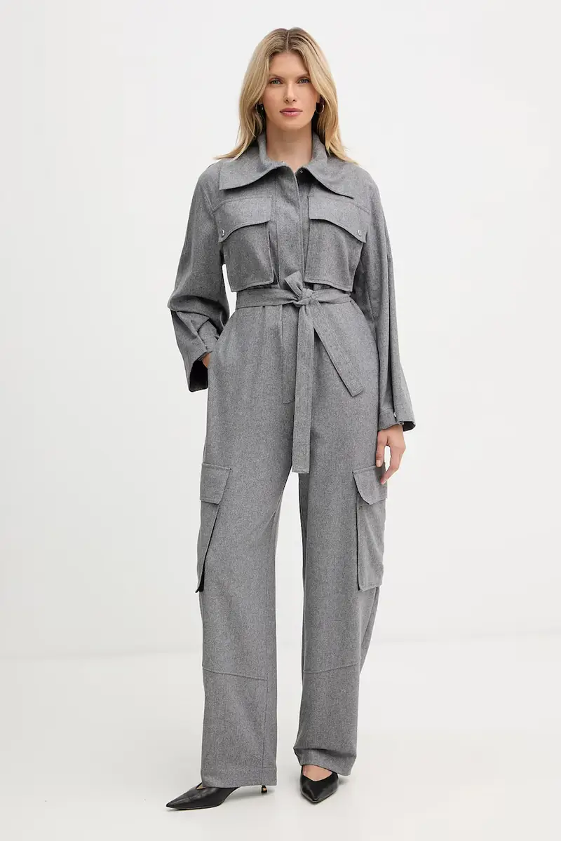 tuta con lana colore grigio 50548121