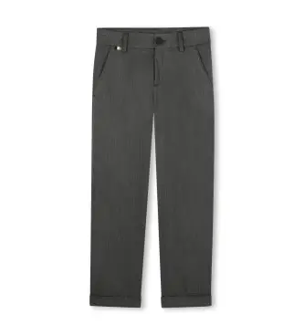 unisex per bambino J52302 Pantaloni formali grigio scuro (6años= 114cm), Casual, Da sera, Classico, Poliestere, moda per bambini