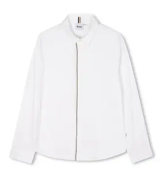 unisex per bambino J52319 Camicia bianca semplice (4años= 102cm), Bianco, Casual, Cotone, Classico, Manica lunga, moda per bambini