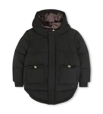 unisex per bambino J52427 Elegante anorak nero (4años= 102cm), Casual, Poliestere, moda per bambini