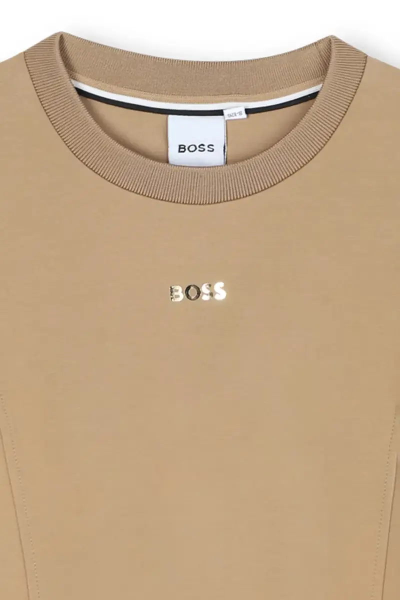 vestito bambina colore marrone J52405 miniatura 4