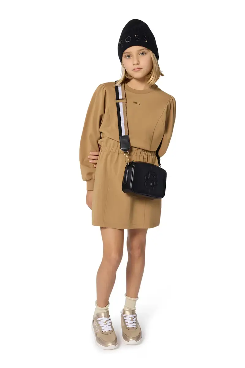 vestito bambina colore marrone J52405