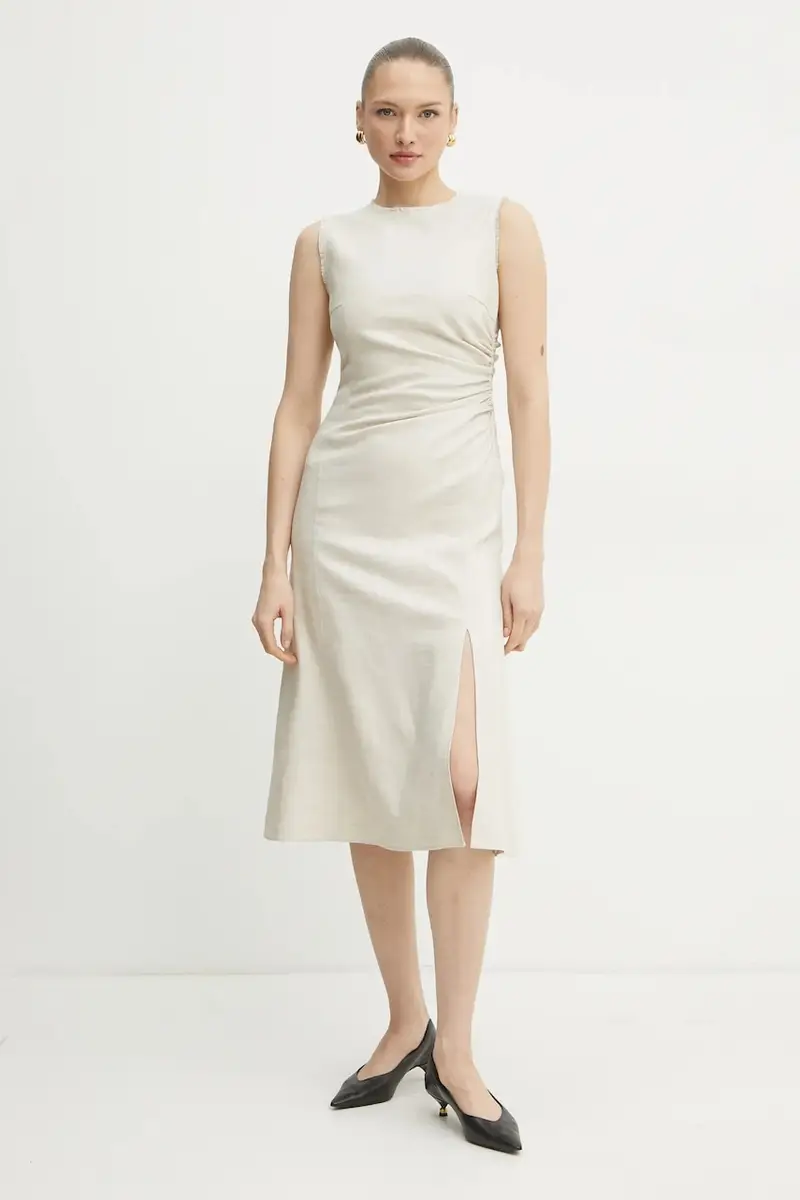 vestito colore beige 50537879