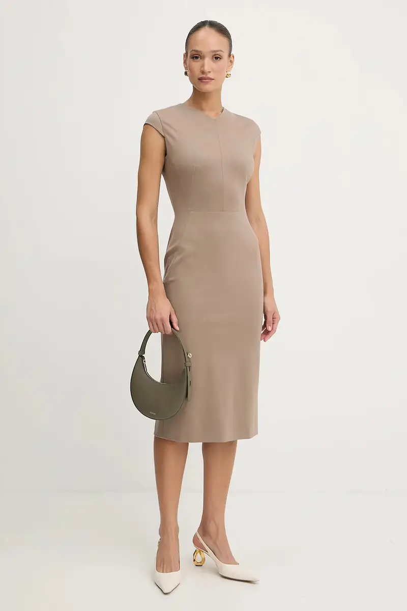 vestito colore beige 50541987 miniatura 3